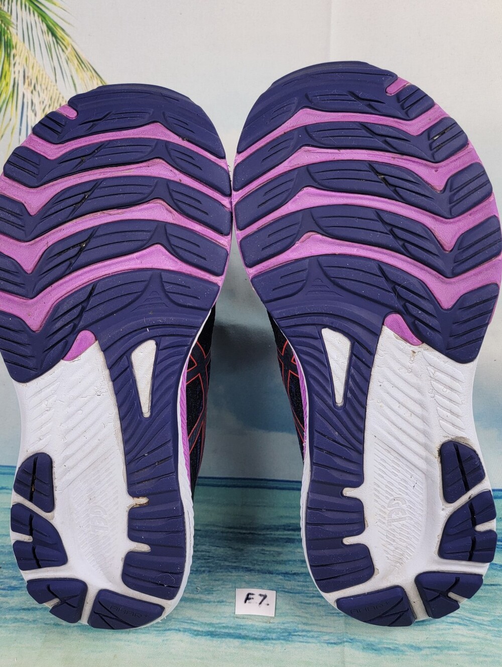 Asics Black Purple Orange Women's Running Sneakers - Picture 9 of 10